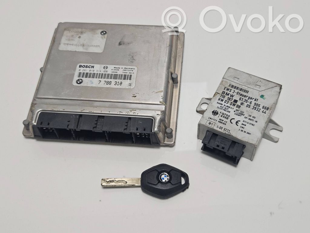 BMW 5 E39 Engine ECU kit and lock set 