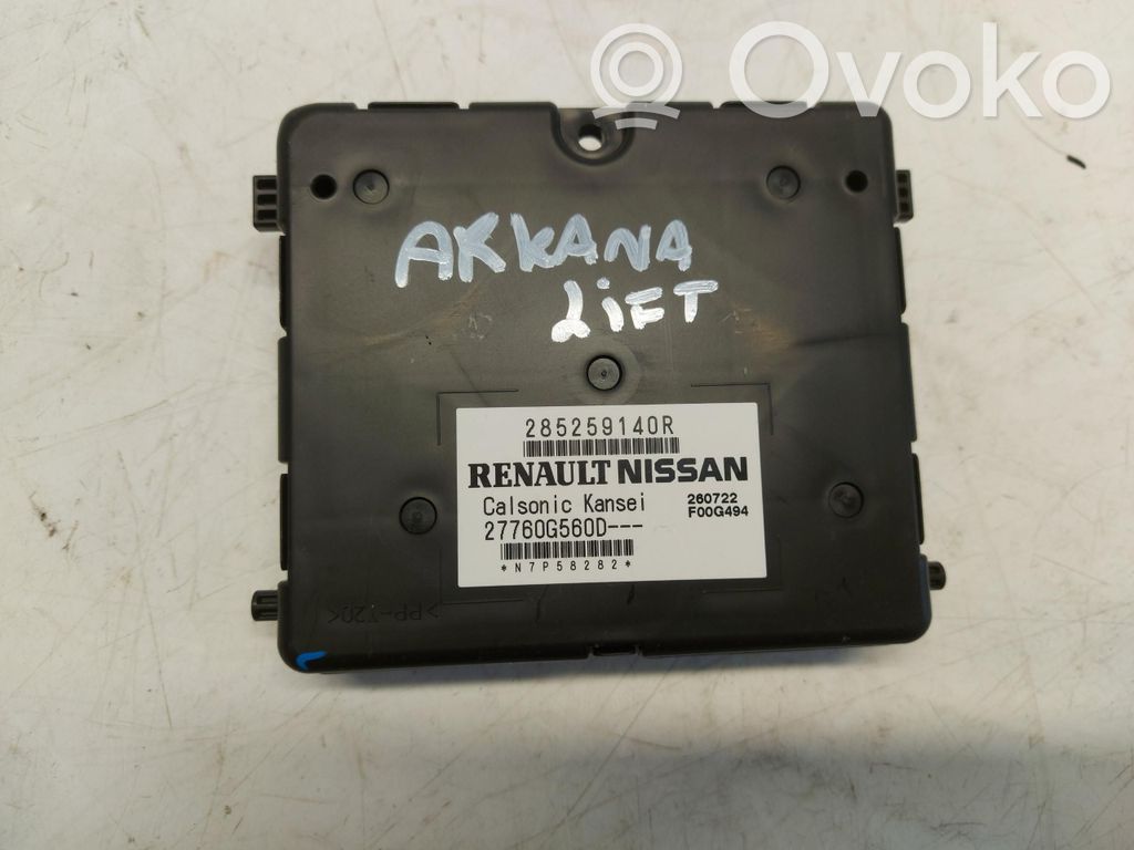 Renault Arkana Air conditioning/heating control unit 