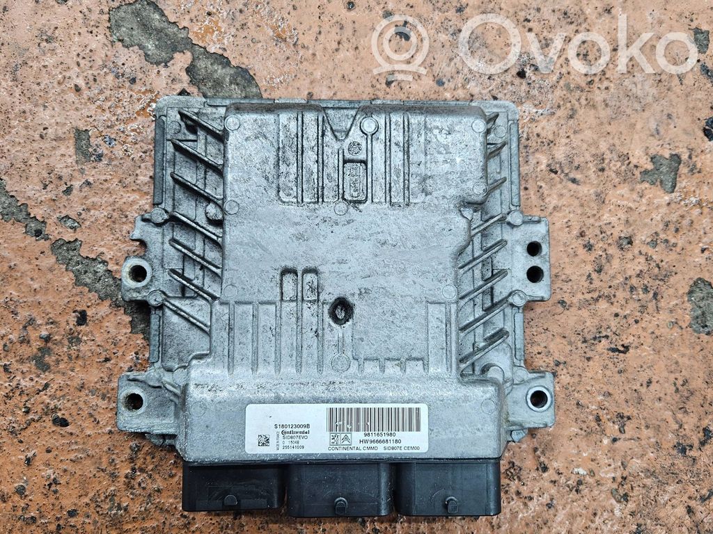 Engine control unit/module   9811651980,S180123009B,SID807E