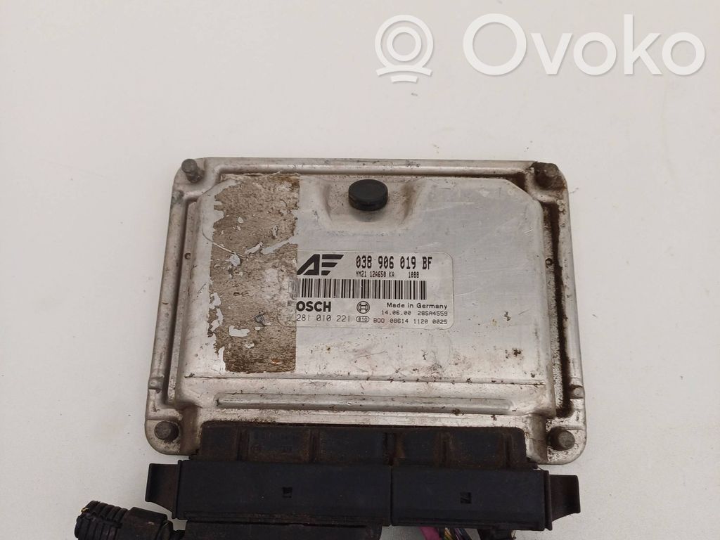 Engine control unit/module   038906019BF,28SA4555,0281010221