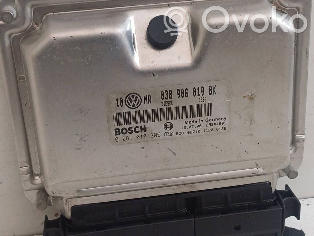 Engine control unit/module   038906019BK,28SA4603,0281010305