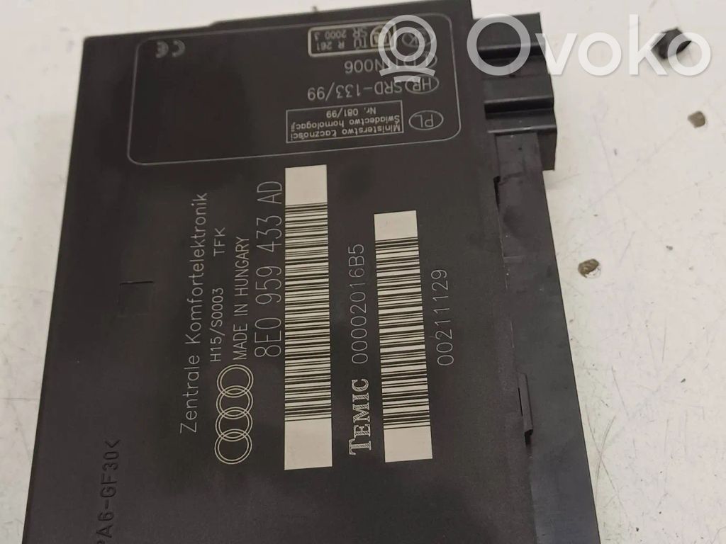 Audi A4 S4 B6 8E 8H Module confort 