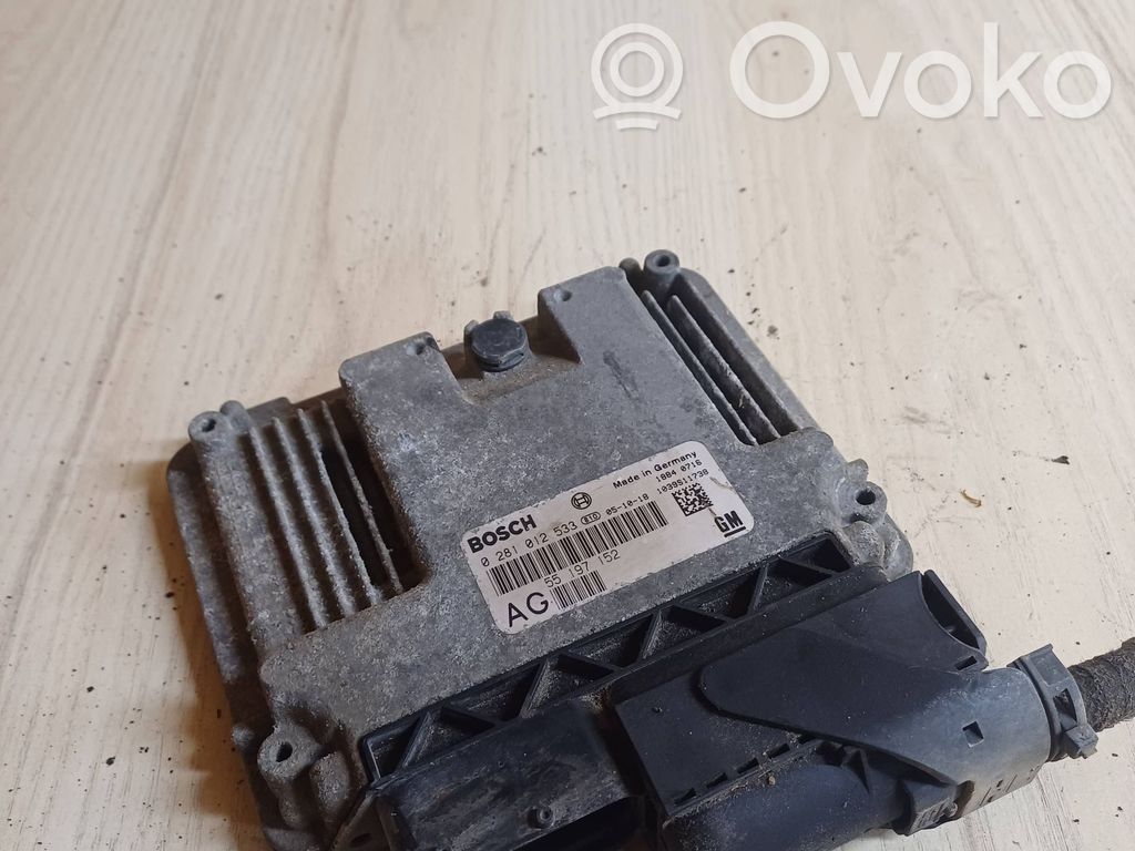 Engine control unit/module   0281012533,55197152,1039S11738
