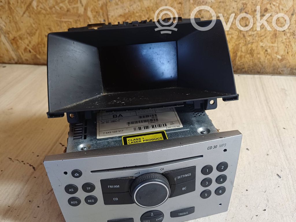 Opel Astra H Panel / Radioodtwarzacz CD/DVD/GPS 
