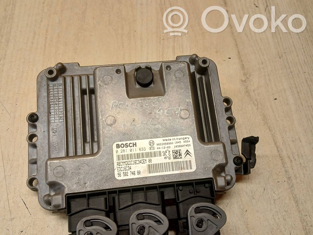 Peugeot 407 Engine control unit/module 
