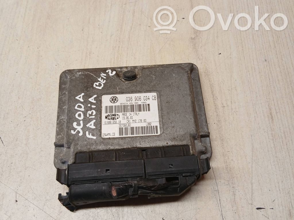 Skoda Fabia Mk1 (6Y) Engine control unit/module 