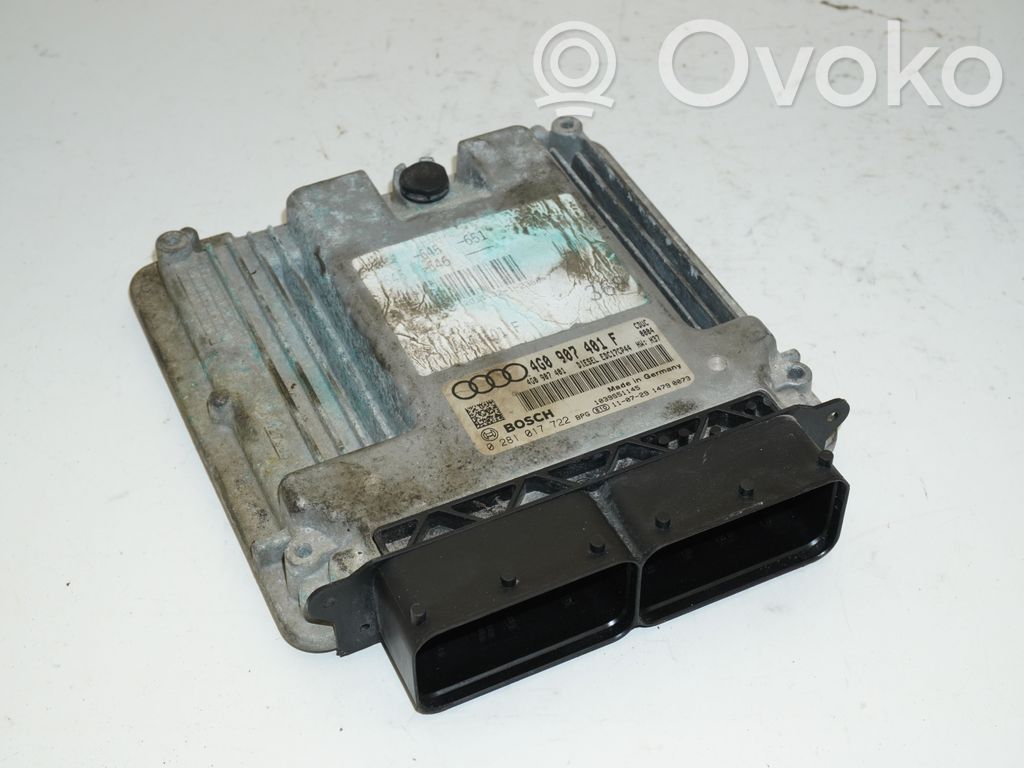 Engine control unit/module   4G0907401F,4G0907401F