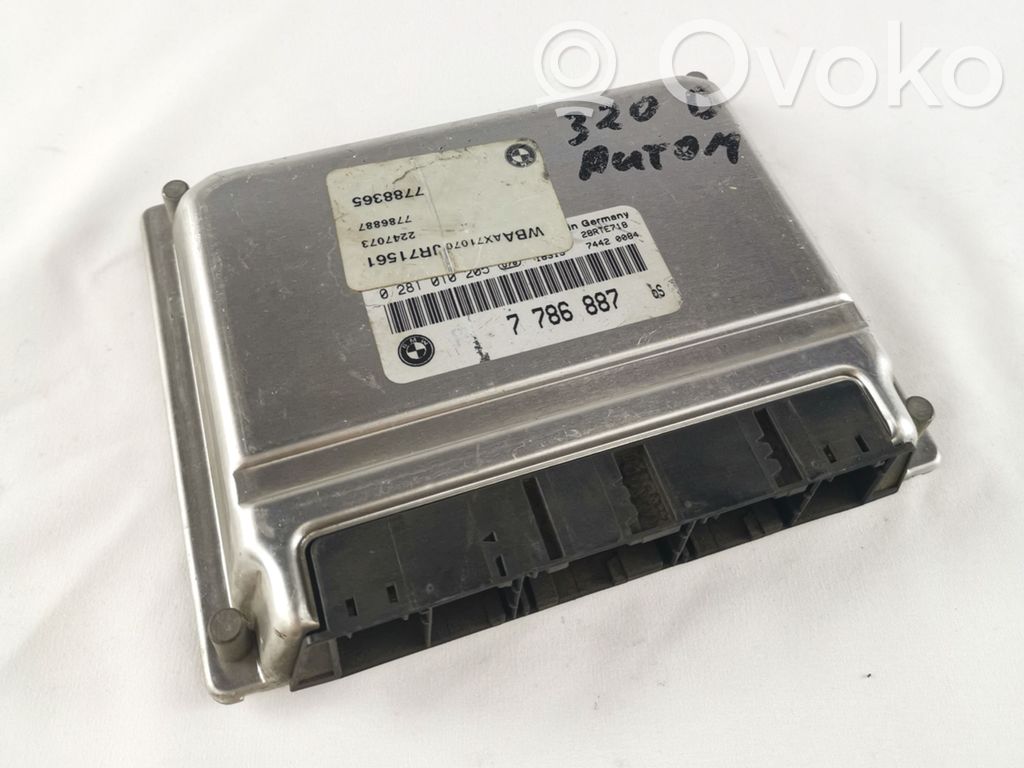Engine control unit/module   0281010205,7786887,7788365,WBAJR71561