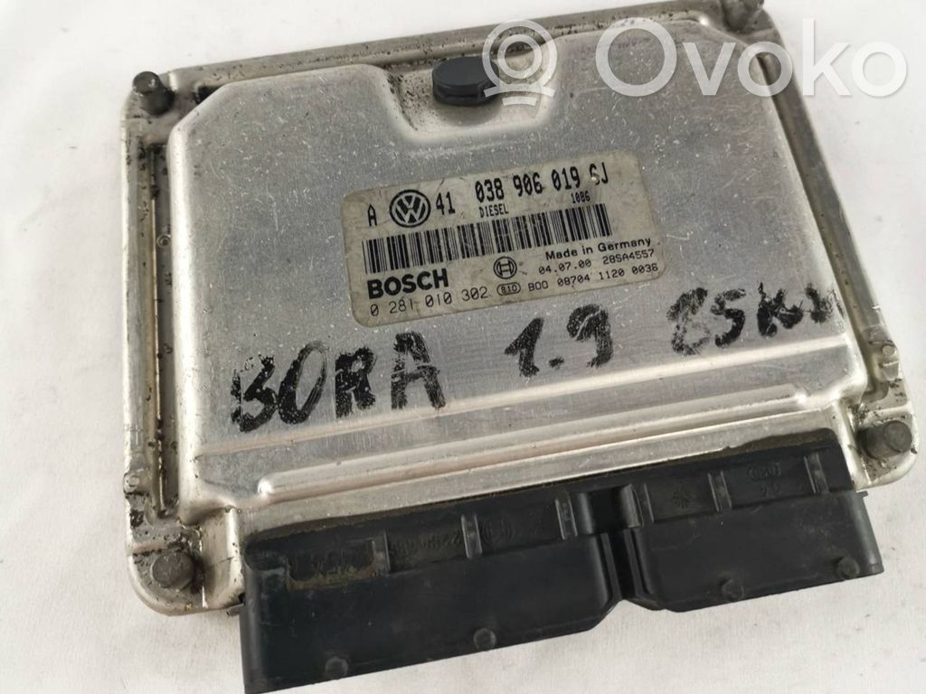 Engine control unit/module   038906019GJ,28SA4557,0281010302
