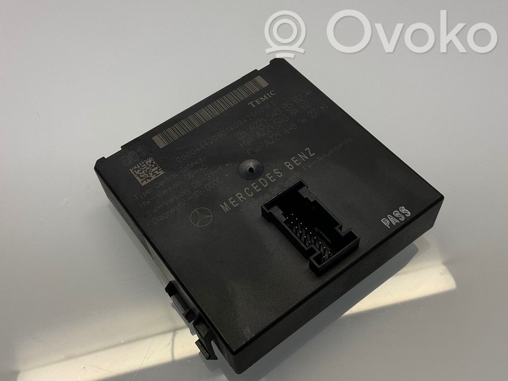 Mercedes-Benz S W221 Módulo de control Gateway 
