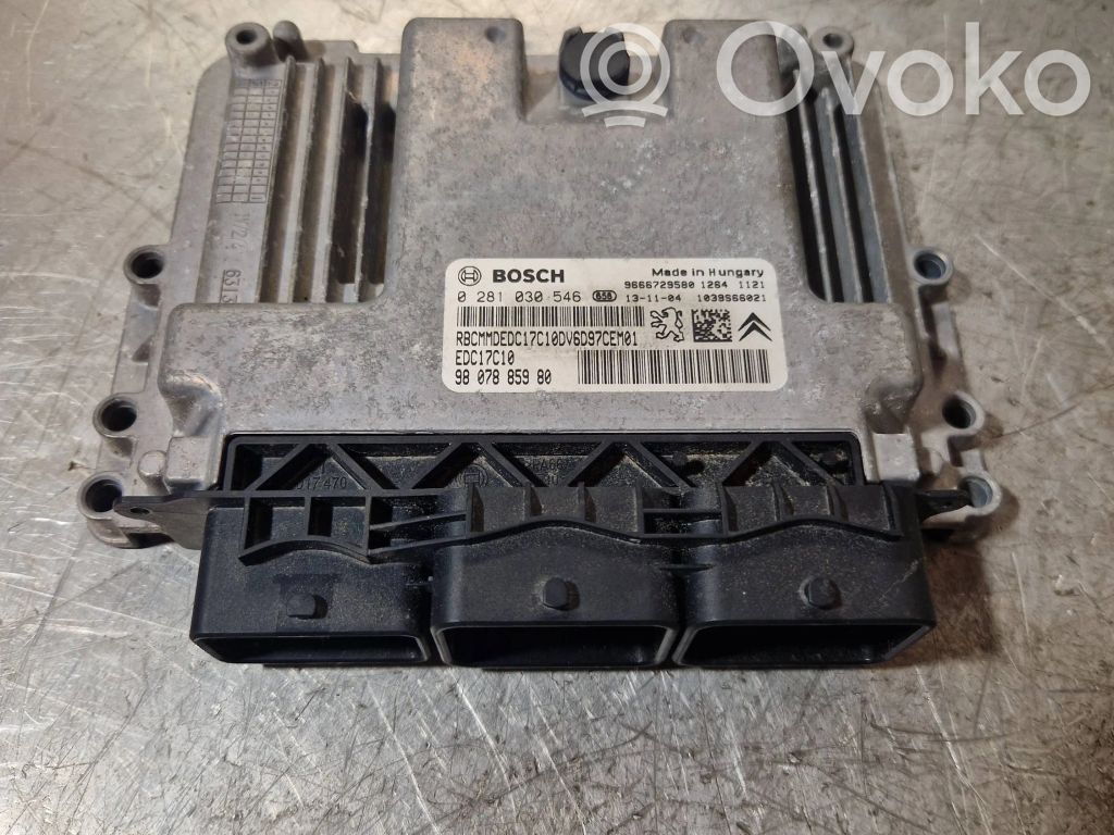 Engine control unit/module   9666729580,0281030546,9807885980