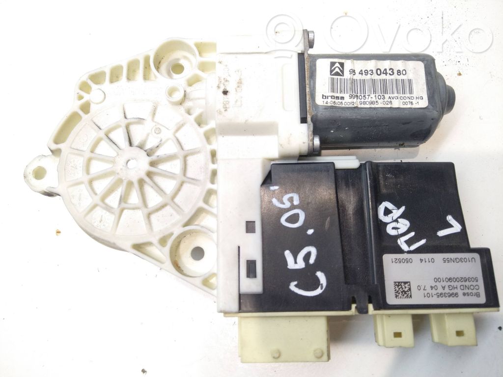 Citroen C5 Front door window regulator motor 