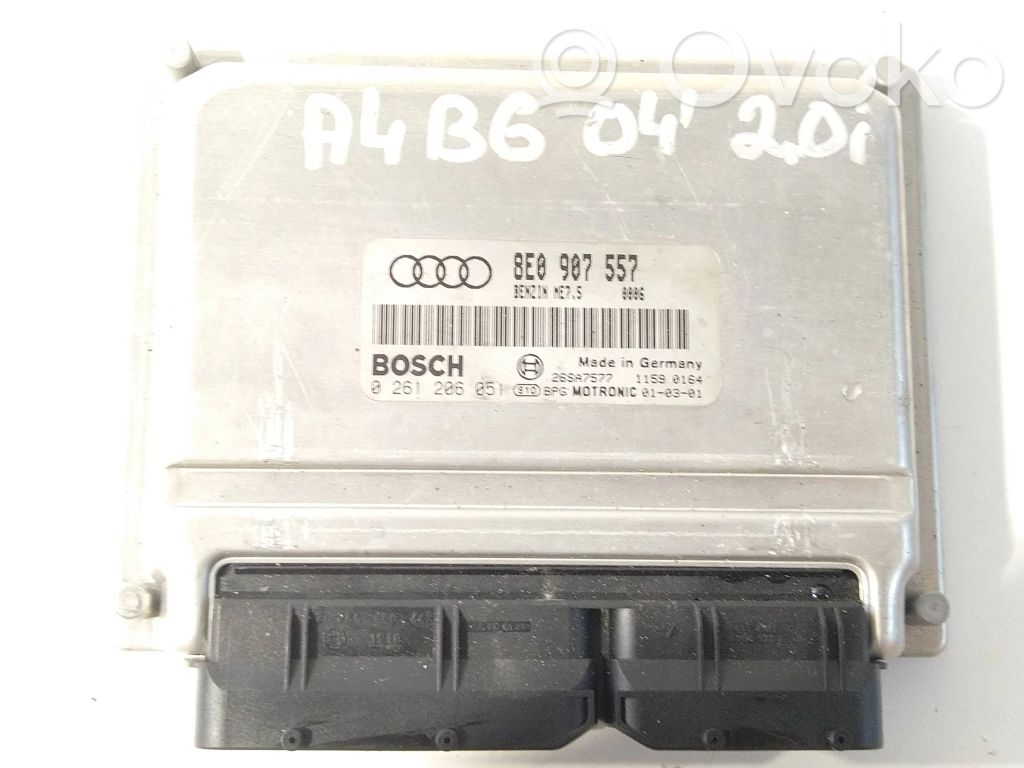 Engine control unit/module   8E0907557,26SA7577,206051
