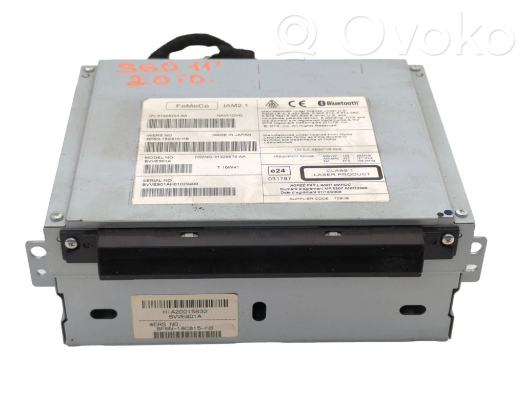 Navigation unit CD/DVD player   31326224,BF6N18C815HB,31328979AA,BVE901A