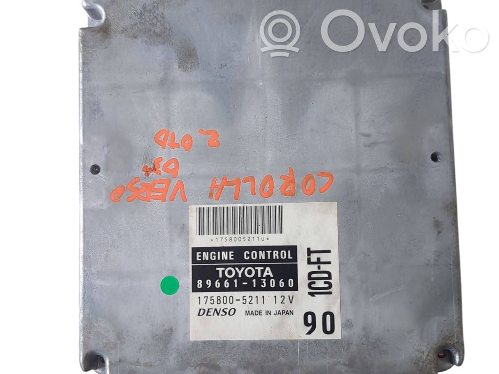 Toyota Corolla Verso E121 Engine control unit/module 