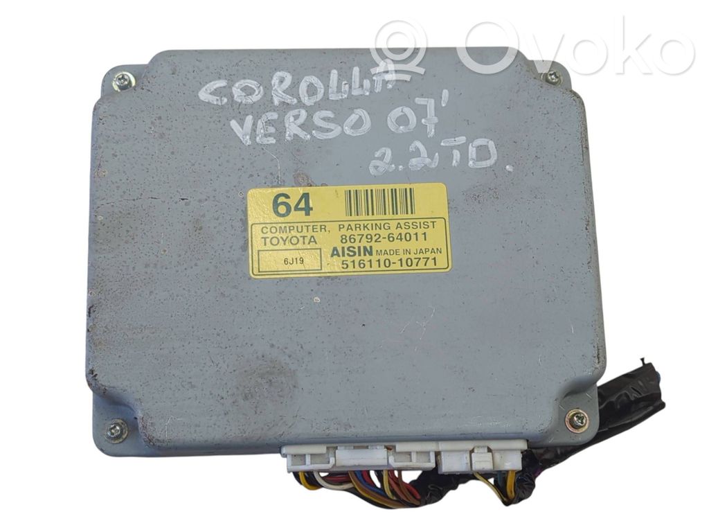 Toyota Corolla Verso AR10 Parking PDC control unit/module 