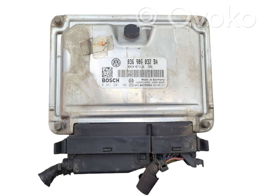 Engine control unit/module   036906032BA,1039S10866,0261201144