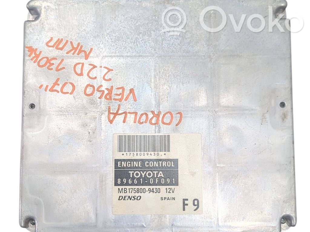 Engine control unit/module   896610F091,1758009430,MB1758009430