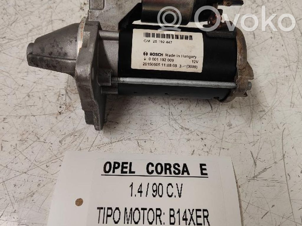 Motor de arranque   0001192009,BOSCH