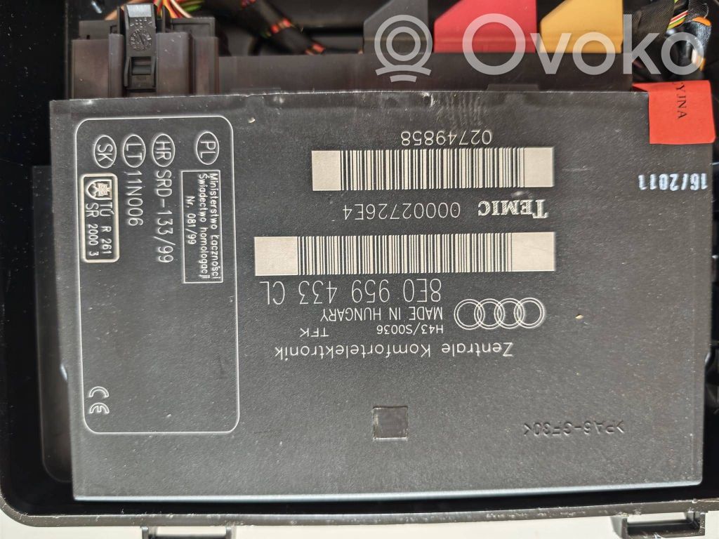 Module confort   8E0959433CL,02749858,00002726E4