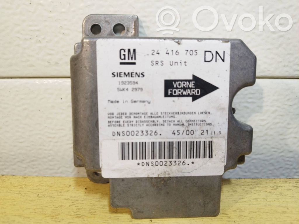 Opel Astra G Airbag control unit/module 