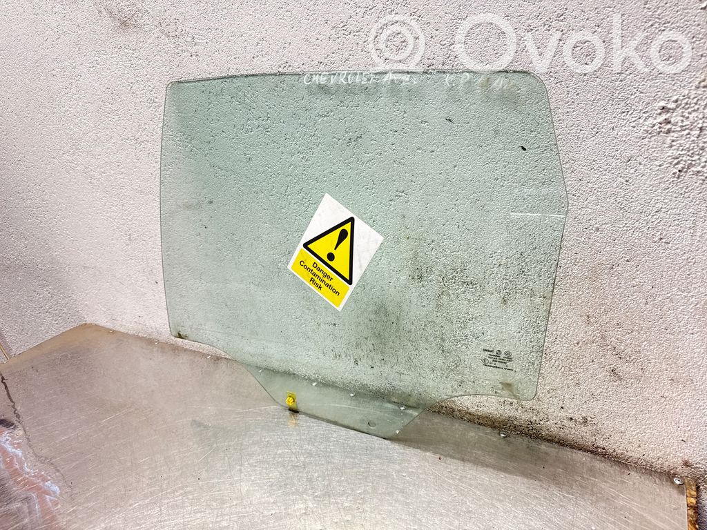 Chevrolet Aveo Pagrindinis galinių durų stiklas 