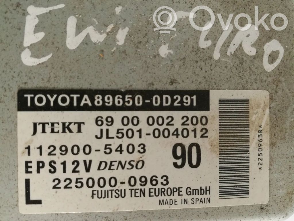 Toyota Yaris Other control units/modules 