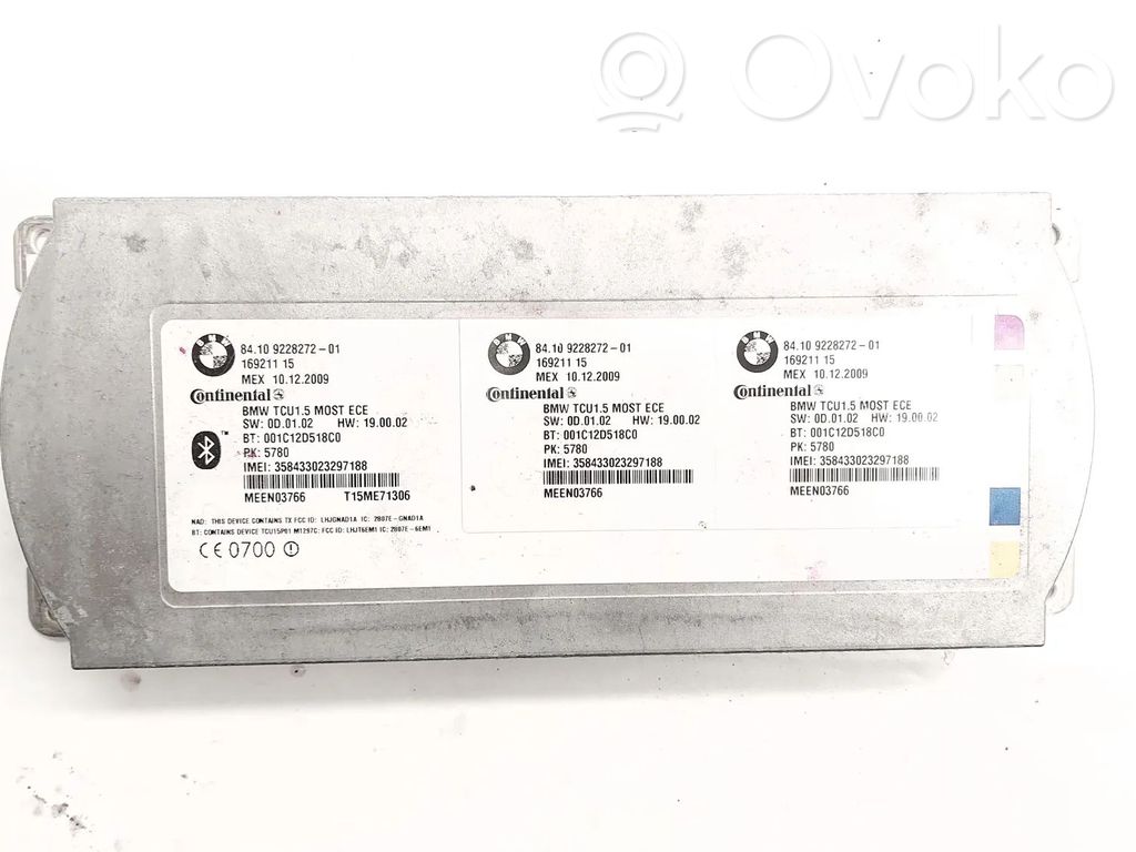 BMW 5 GT F07 Module unité de contrôle Bluetooth 