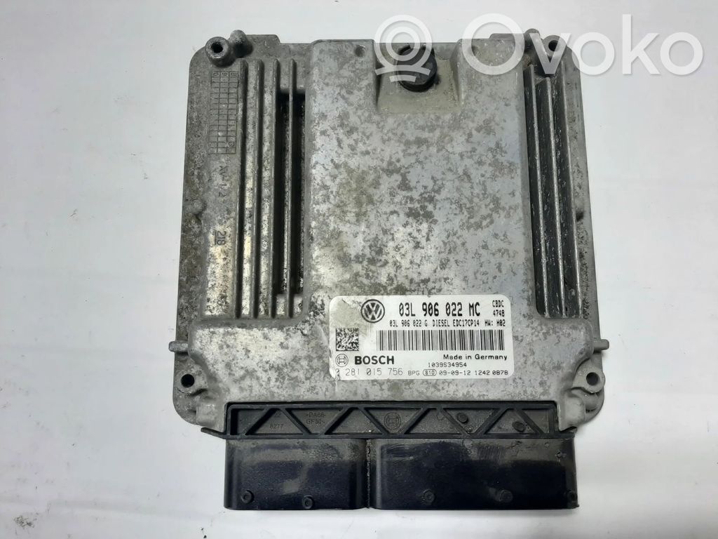 Volkswagen Golf VI Engine control unit/module 