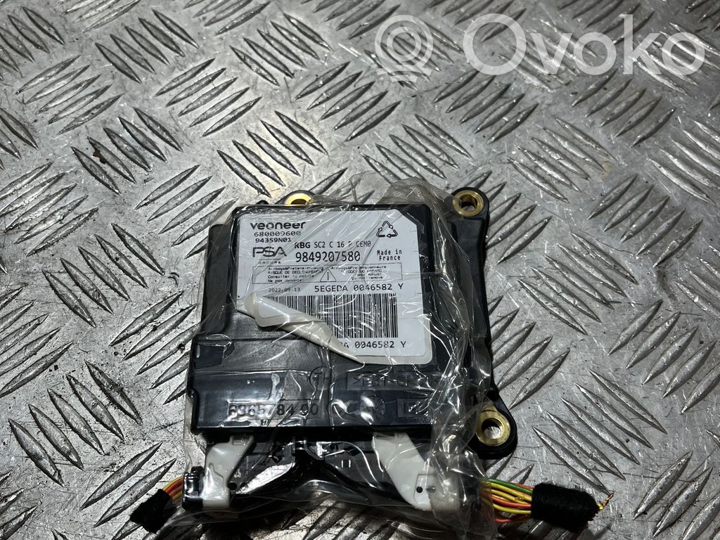 Airbag control unit/module   9849207580,9849207580