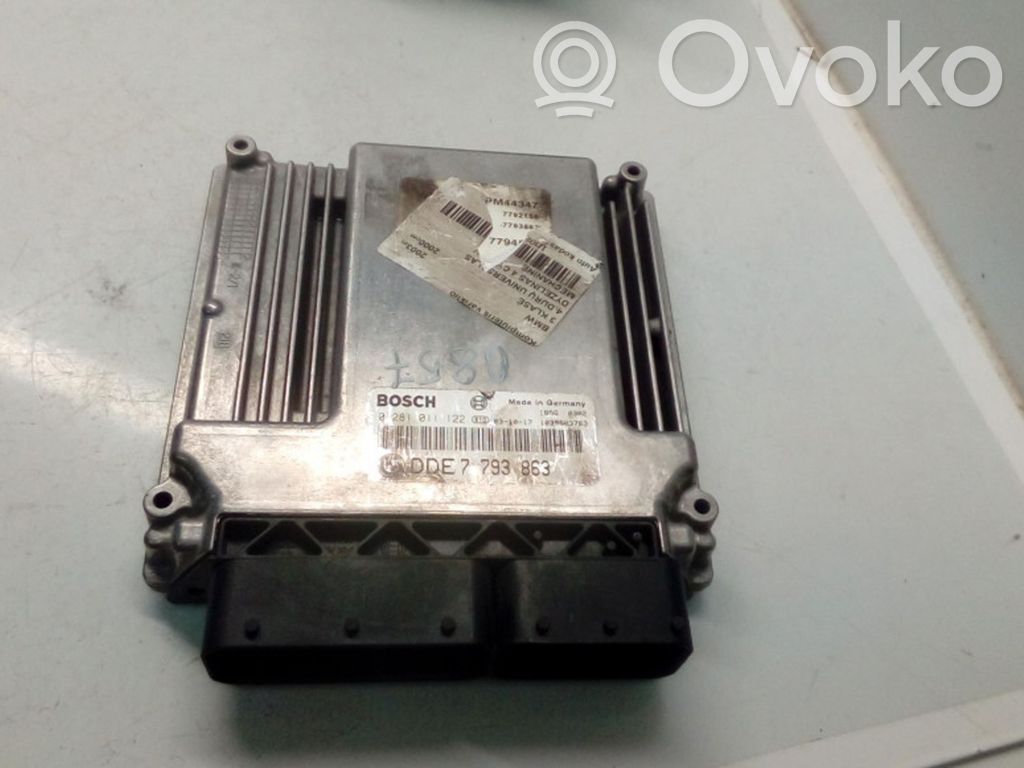 Engine control unit/module   0281011122,DDE7793863