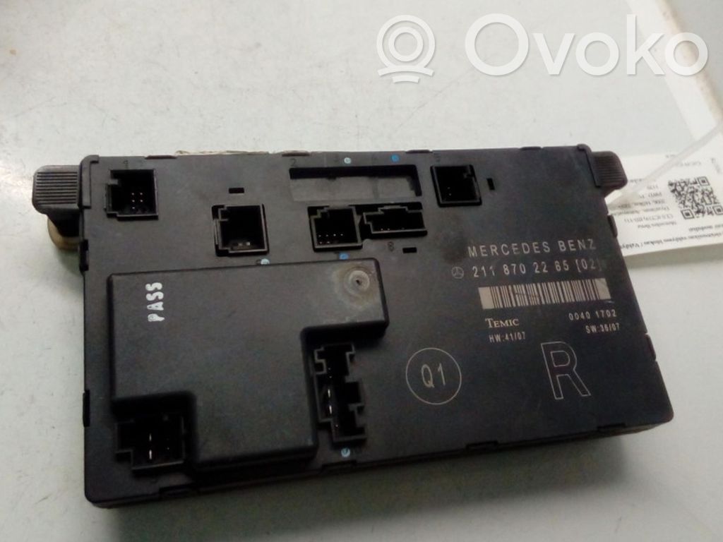 Mercedes-Benz CLS C219 Door control unit/module 