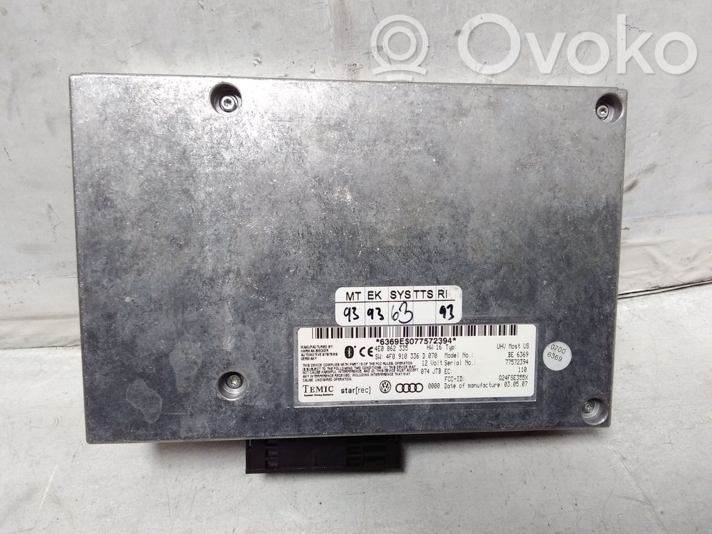 Bluetooth modulis   4E0862335,4F0910336D