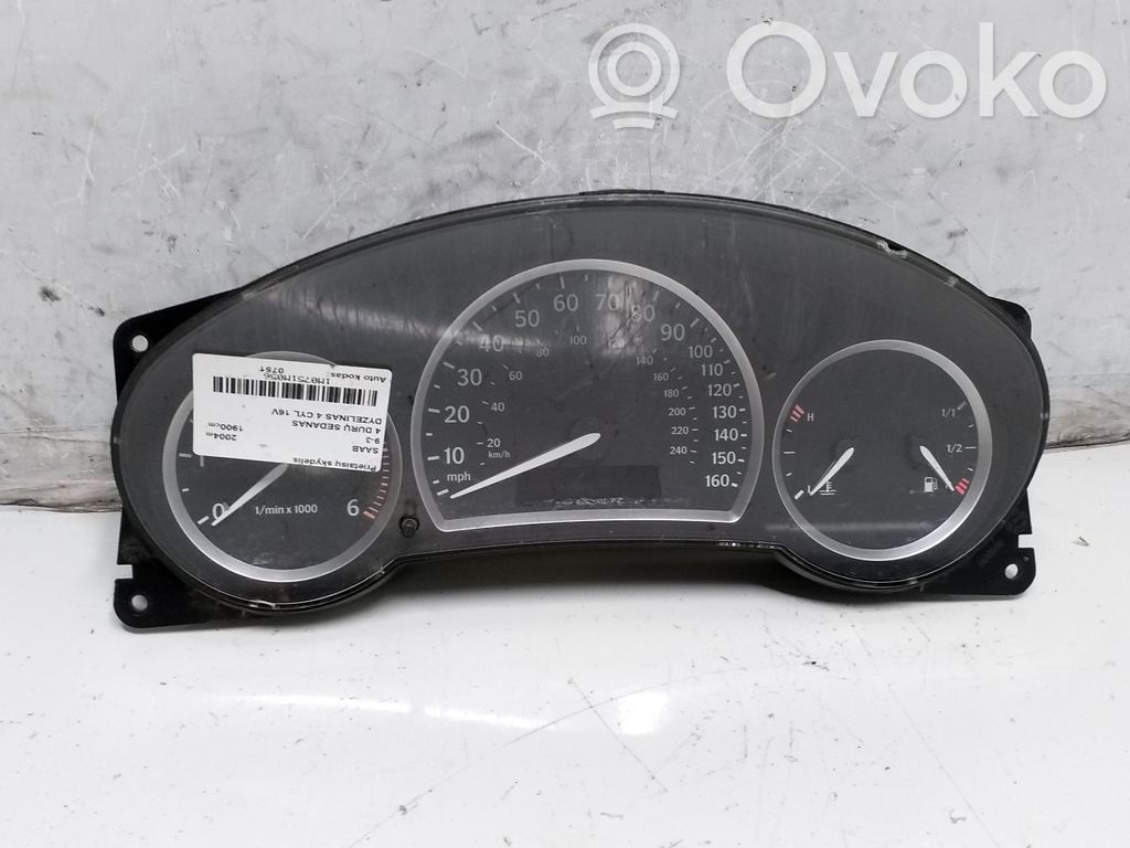 Saab 9-3 Ver1 Speedometer (instrument cluster) 