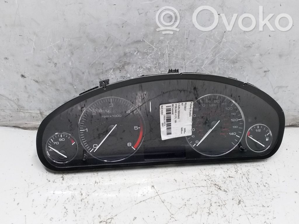 Peugeot 407 Speedometer (instrument cluster) 