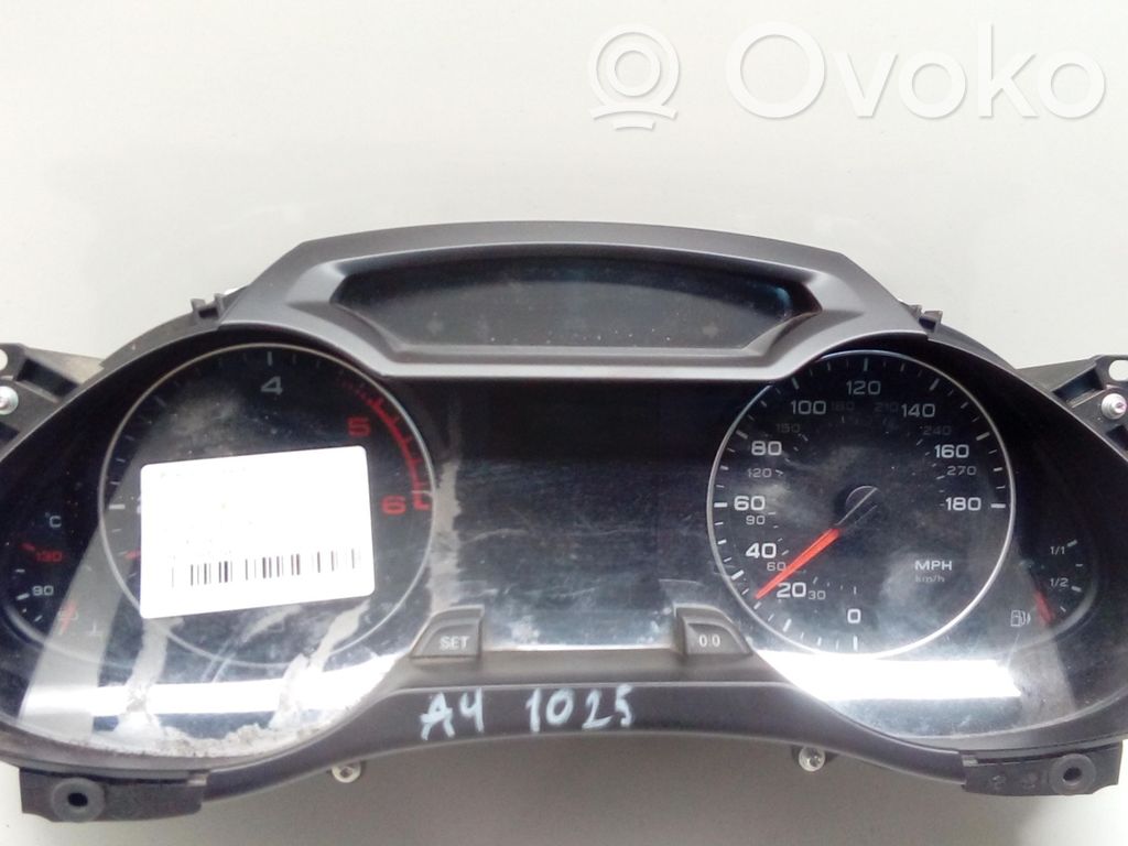 Audi A4 S4 B8 8K Geschwindigkeitsmesser Cockpit 
