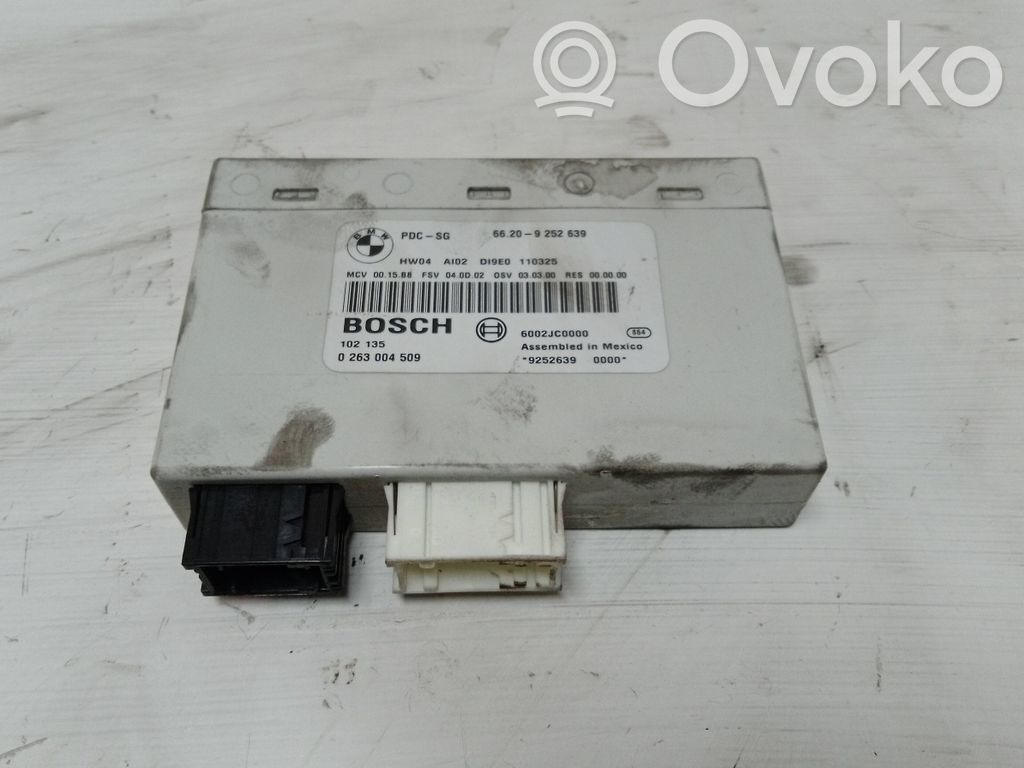 Parking PDC control unit/module   9252639,0263004509,66206969281,66206973115,66206974021,66206981390,66206982386,66206982390,66206982394,66206982402,66209225825,66216947796,6947796,6969281,6973115,6974021,6981390,6982386,6982390,6982394,6982402,9225825