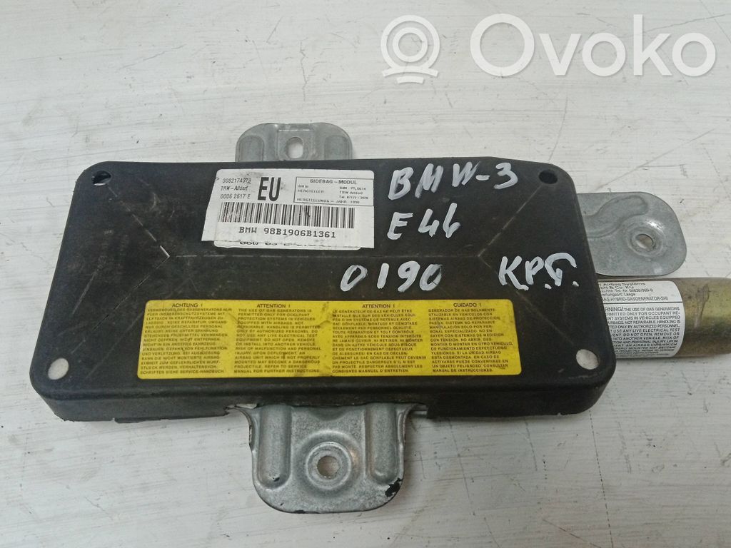 BMW 3 E46 Rear door airbag 