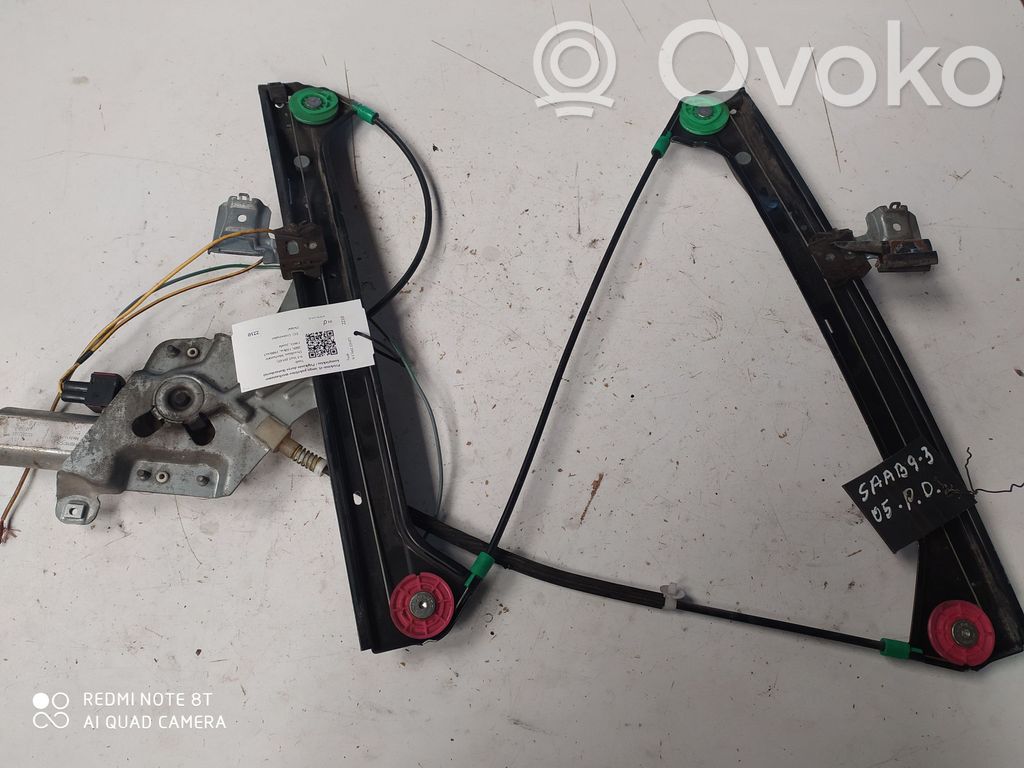 Saab 9-3 Ver2 Elektryczny podnośnik szyby drzwi przednich 