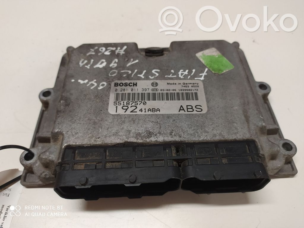 Fiat Stilo Engine control unit/module 