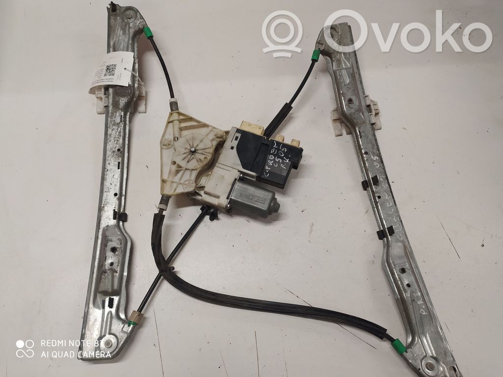 Citroen C5 Front door window regulator with motor 