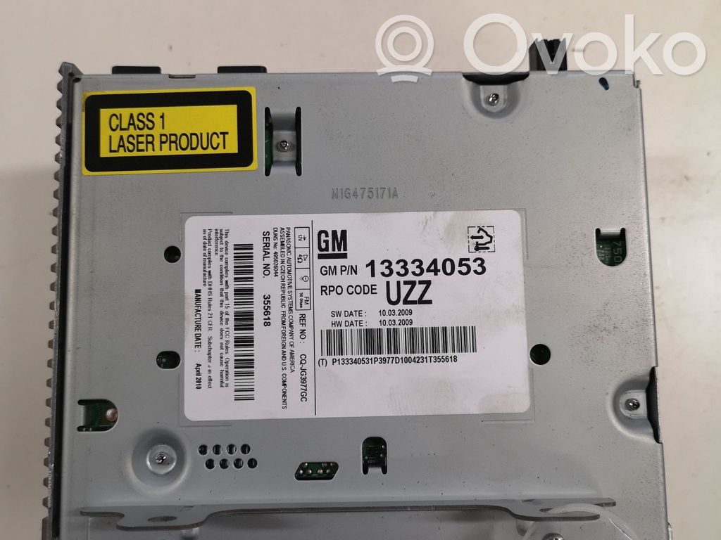 Opel Astra J Panel / Radioodtwarzacz CD/DVD/GPS 