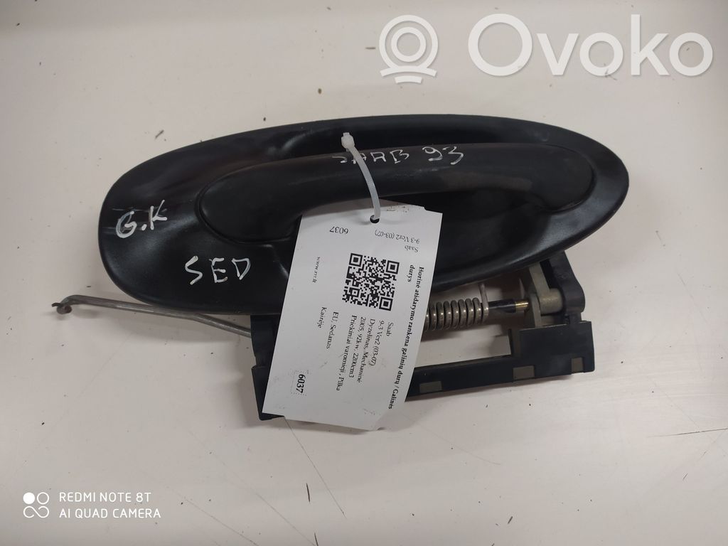 Saab 9-3 Ver2 Takaoven ulkokahva 