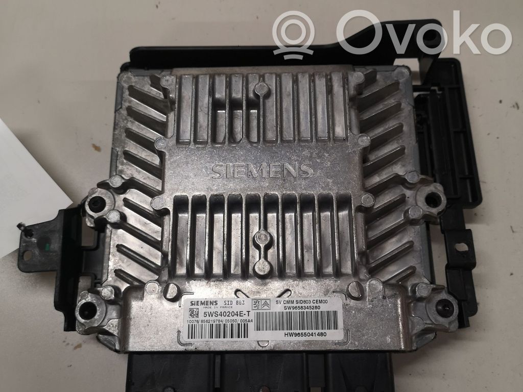 Engine control unit/module   5WS40204ET,SW9658345280,9647492880