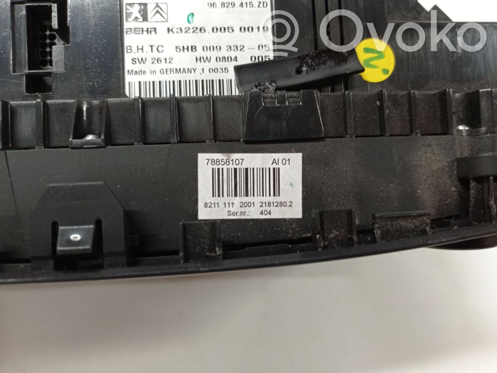 Citroen C5 Climate control unit 