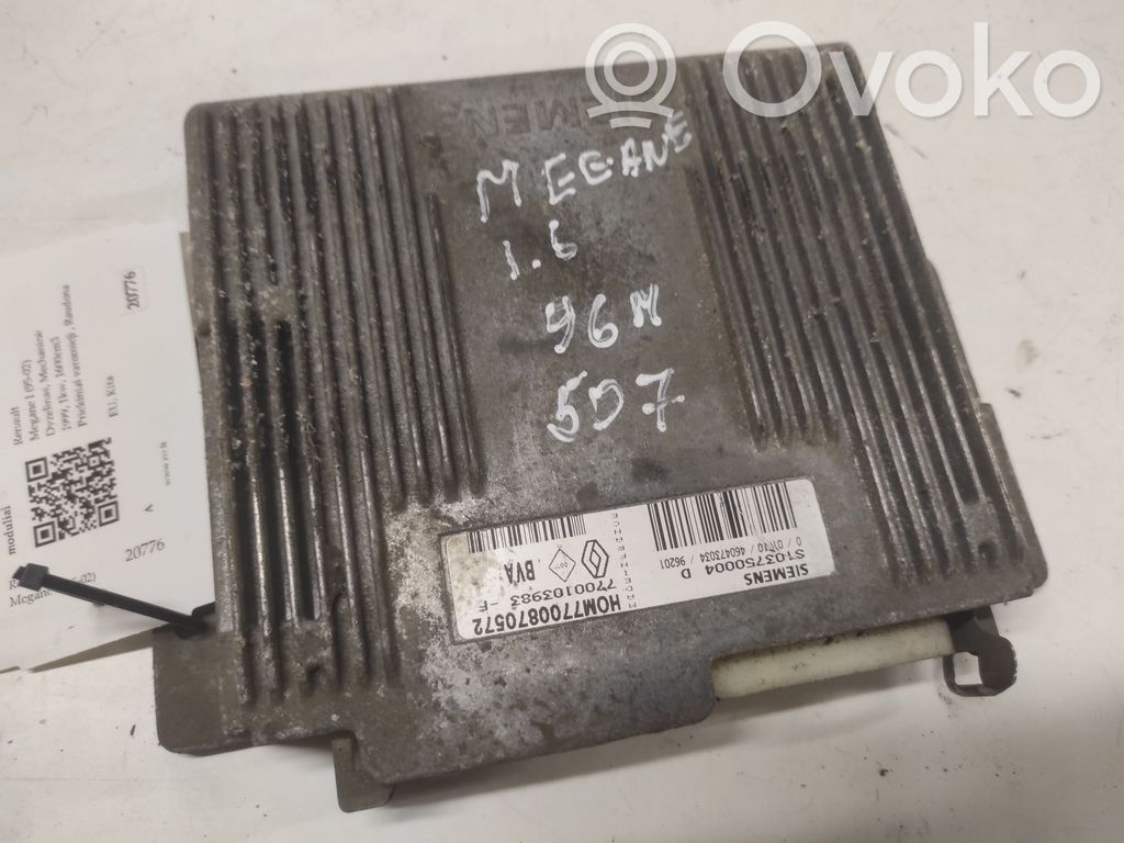 Engine control unit/module   S103750004D,HOM7700870572,7700103983F