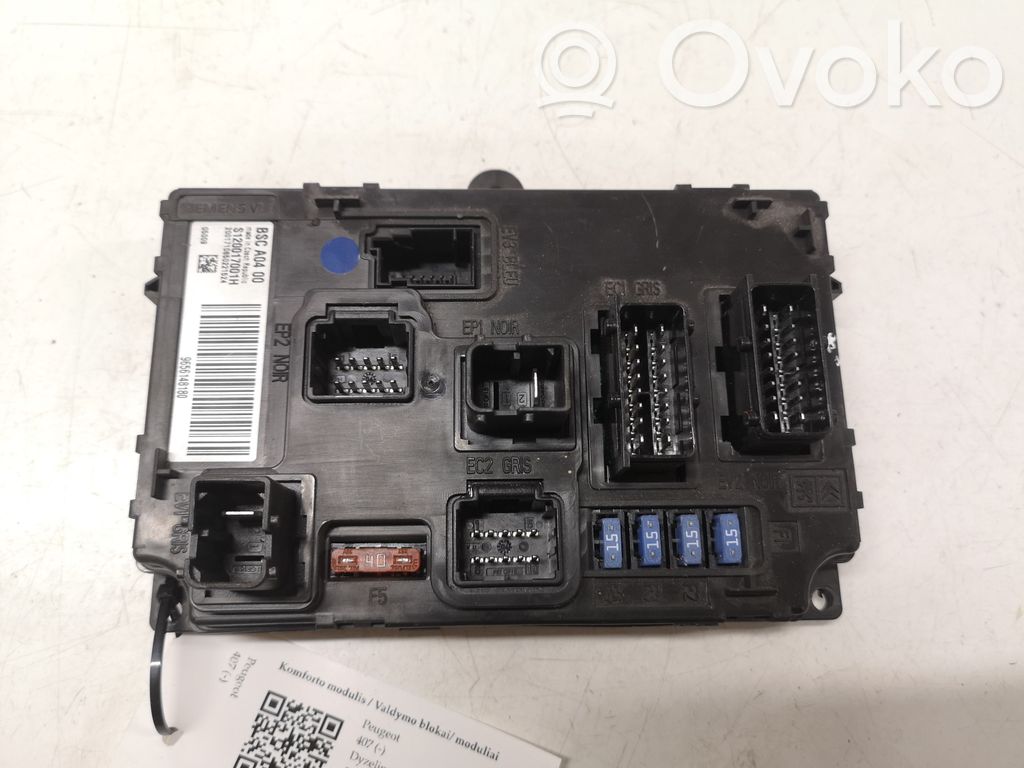 Peugeot 407 Comfort/convenience module 
