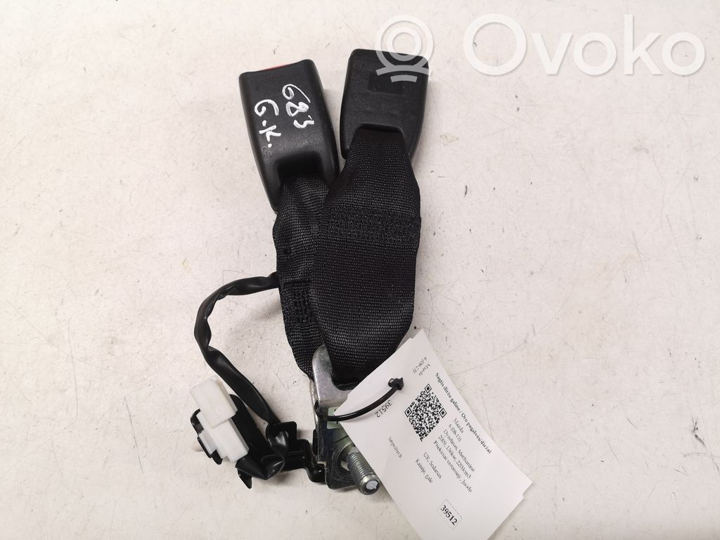 Mazda 6 Rear seatbelt buckle 