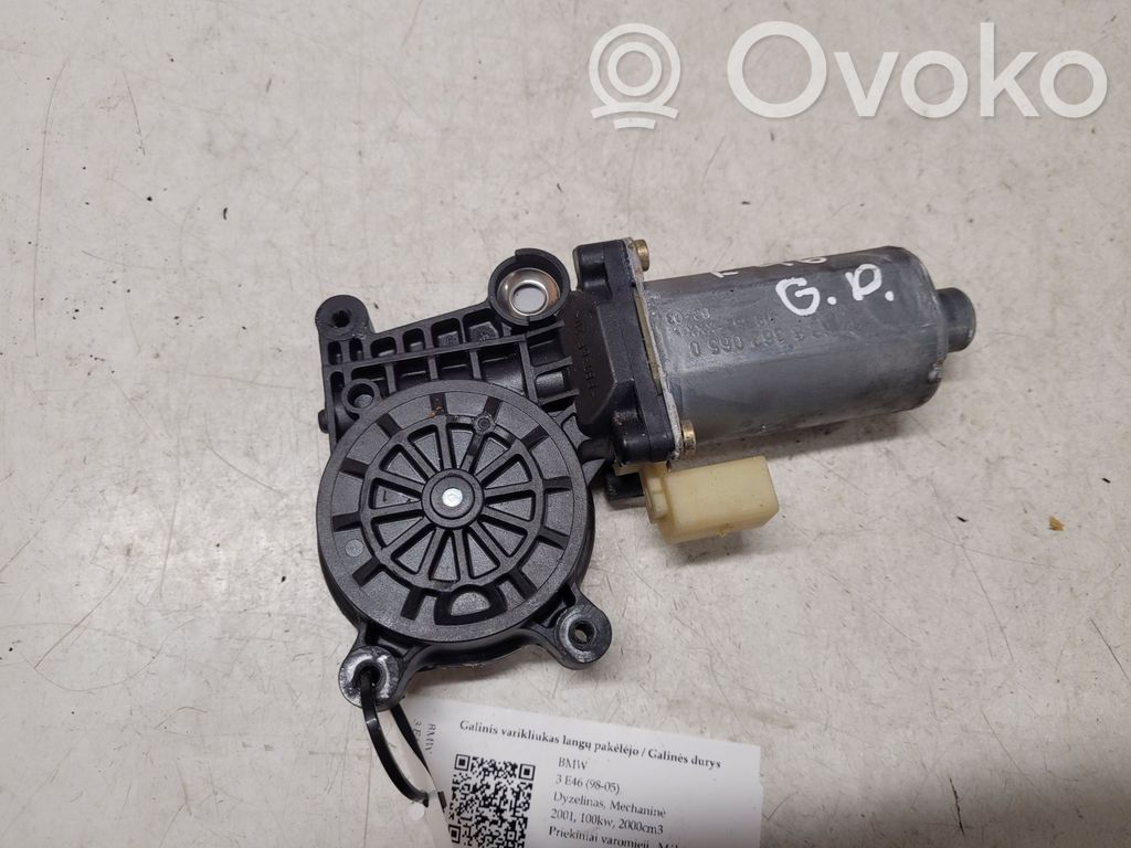 BMW 3 E46 Rear door window regulator motor 
