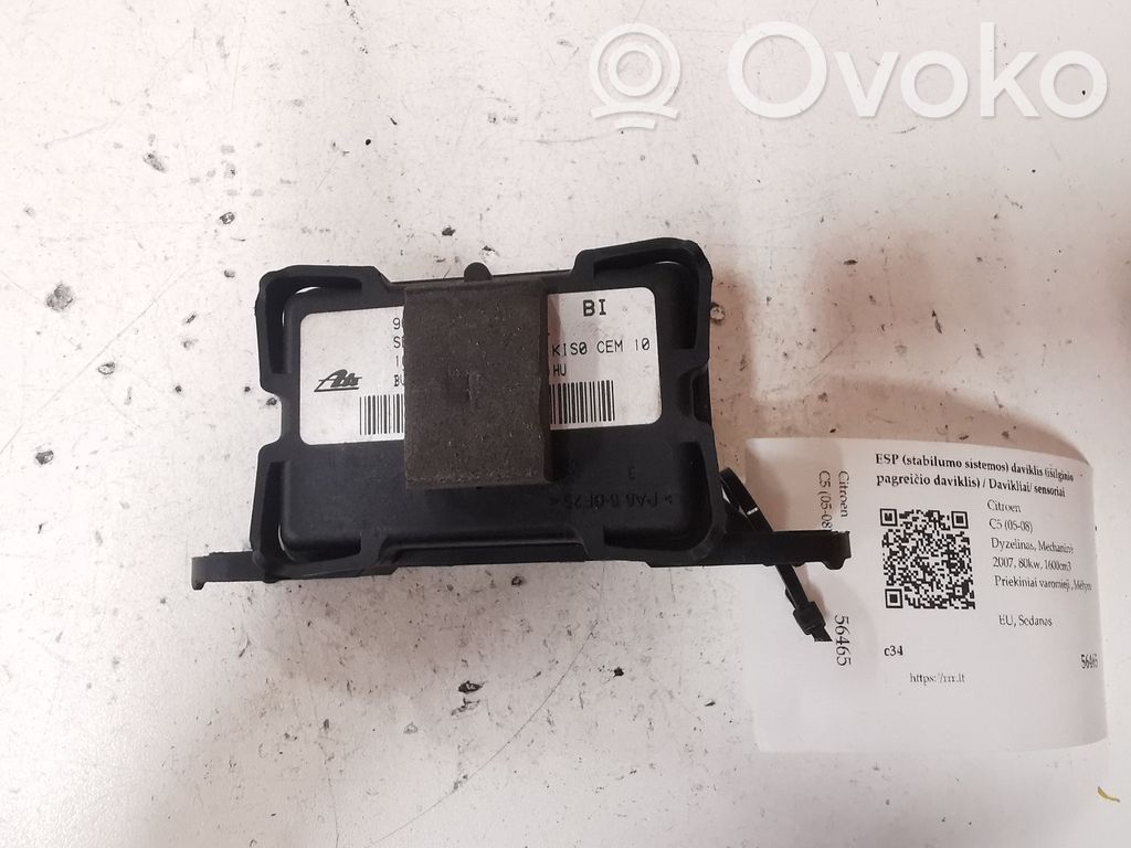 Citroen C5 ESP acceleration yaw rate sensor 